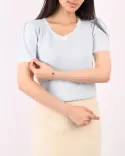آستین کوتاه پاپیونی L00435 - 13