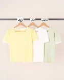 آستین کوتاه پاپیونی L00435 - 4