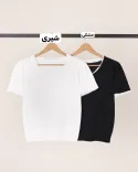 آستین کوتاه پاپیونی L00435 - 5