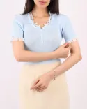 بافت آستین کوتاه L00437 - 1