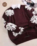 پلیور موهر گل L00257 - 7