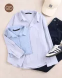 شومیز راه راه L00534 - 6
