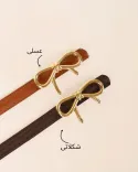 کمربند سگک طلایی 00155 - 2