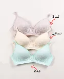 سوتین دانتل جلو نگین y0024 - 2