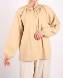 شومیز یقه بند دار R00418