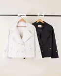 ترنچ کت یقه انگلیسی L0086 - 1