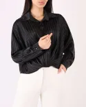 شومیز ساتن جلو گره W0022 - 4