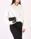 شومیز ساتن جلو گره W0022 - 6