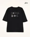 تیشرت Coffee Books W0014 - 13
