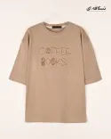 تیشرت Coffee Books W0014 - 14
