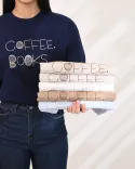 تیشرت Coffee Books W0014 - 1
