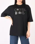 تیشرت Coffee Books W0014 - 6