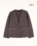 کت کراپ جلو جیب W0029 - 10