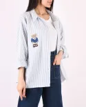 شومیز راه راه خرسی G003