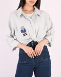 شومیز راه راه خرسی G003 - 4