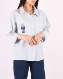 شومیز راه راه خرسی G003 - 7