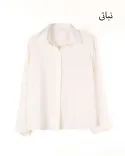 شومیز ساتن راه راه G0013 - 6