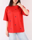 تیشرت قلب قلبی W0076 - 4