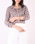 شومیز طرحدار G0029 - 3