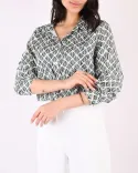 شومیز طرحدار G0029 - 4