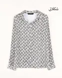 شومیز طرحدار G0029 - 7