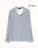 شومیز طرحدار G0029 - 8