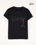 تیشرت طرحدار W0080 - 12