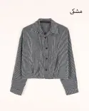 شومیز کراپ راه راه W0069 - 14