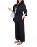ست طرح جین دو تکه کمر گت  G00101