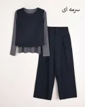 ست کرپ سه تیکه وست دار G00100 - 1