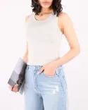 تاپ یقه گرد کش بافت G0054 - 1