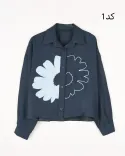 شومیز طرحدار W0083 - 7