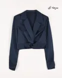 شومیز کراپ جیب نما W0077 - 6
