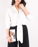 شومیز کراپ جلو گره W0073