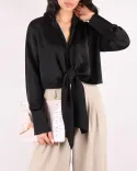 شومیز کراپ جلو گره W0073 - 4