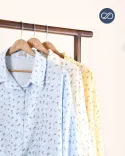 شومیز نخی گلدار G00144 - 10