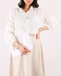 شومیز یقه گلدوزی G00143