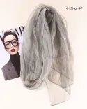 شال سیلک ابریشم مادام S00872 - 7