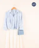 شومیز گره ای طرح گل G0042 - 6