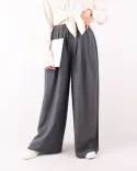 شلوار کمرکش دکمه نما G00178