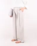 شلوار کمرکش دکمه نما G00178 - 1