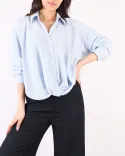شومیز گره ای راه راه G0041