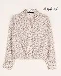 شومیز طرحدار جلو پیچ w0037 - 10