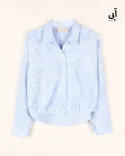 شومیز طرح دار G00189 - 10