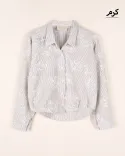 شومیز طرح دار G00189 - 12