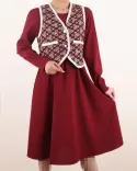 پیراهن ژیله دار ترمه  oppsi C00175