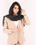 شال پلیسه طرحدار ( حریر ) S00901