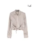 شومیز کراپ گره ای W0028 - 4