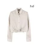 شومیز کراپ گره ای W0028 - 6