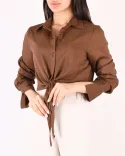 شومیز کراپ گره ای W0028 - 7